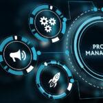 Konzept des Projektmanagements. Business, Technologie, Internet und Netzwerkkonzept.